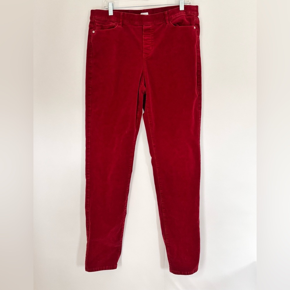 J JILL Burgundy Red Corduroy Pants L